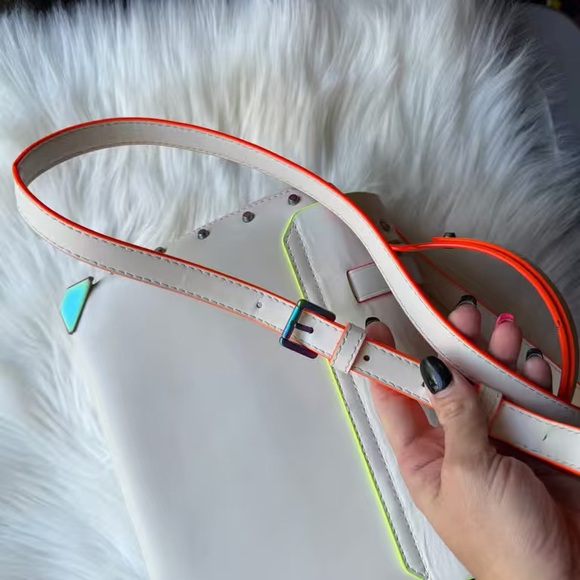 Michael Kors Cream Satchel with Multicolor Accents - Picture 8 of 11